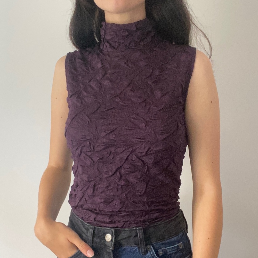 High Neck Sleeveless Top